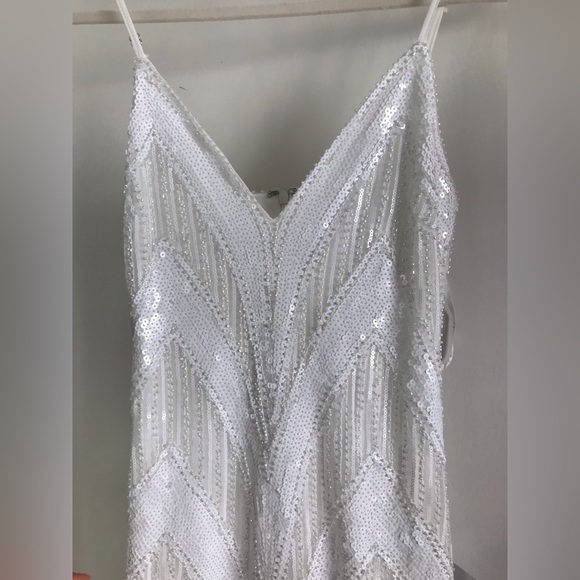 Lulu’s White Sequin Mermaid Maxi Dress - Picture 6 of 10
